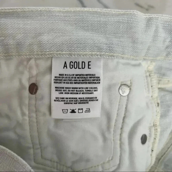 Agolde Parker Cut Off Short in Blanche B884 - Picture 4 of 7